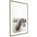 Poster Horse Mane - white horse with a lot of hair against a winter forest 130375 additionalThumb 7