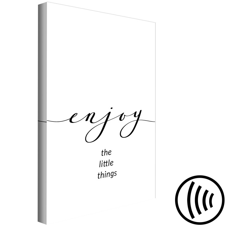 Canvas Enjoy the Little Things (1-piece) Vertical - English inscription 130775 additionalImage 6