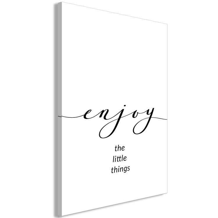 Canvas Enjoy the Little Things (1-piece) Vertical - English inscription 130775 additionalImage 2