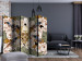 Folding Screen Amidst Flowers II (5-piece) - retro composition with a human skull 132775 additionalThumb 4