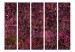 Room Divider Screen Pink Treasure II (5-piece) - abstraction in purple shades 132975 additionalThumb 3
