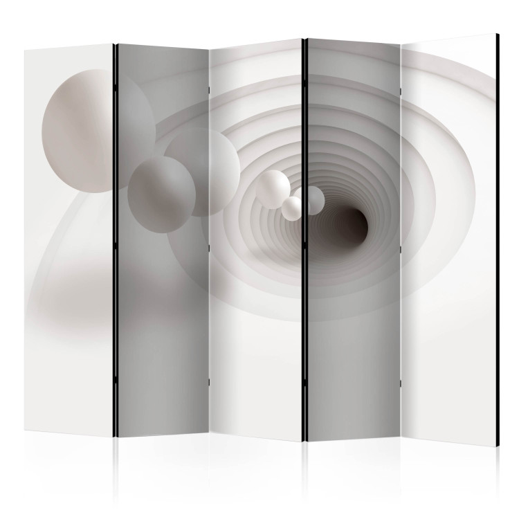 Room Divider Screen Source II (5-piece) - abstraction with 3D illusion in bright colors 133075