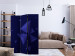 Room Divider Screen Meteor Shower (3-piece) - geometric navy blue abstraction 133275 additionalThumb 4