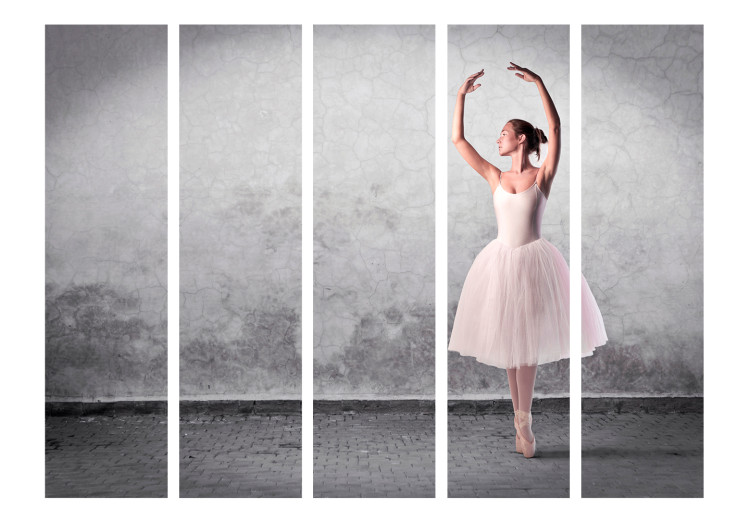 Folding Screen Ballerina Like from Degas' Painting II (5-piece) - dancing woman 133375 additionalImage 3