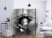 Room Divider Screen Brick in the Wall II - abstract balls breaking the wall in 3D motif 133675 additionalThumb 2