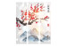 Room Divider Mount Fuji (3-piece) - artistic landscape of mountains and cherry blossoms 134275 additionalThumb 3