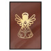 Poster Angelic Gold - golden angel on a contrasting red background 137975 additionalThumb 10
