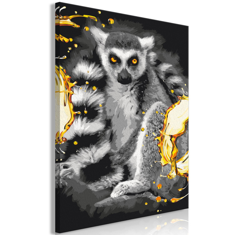 Paint by Number Kit Lemur & Golden Splash 142575 additionalImage 6