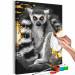 Paint by Number Kit Lemur & Golden Splash 142575 additionalThumb 7