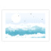 Wall Poster Foaming Waves - Gulls Against the Backdrop of the Sun Above the Blue Sea Water 144575 additionalThumb 6