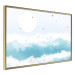Wall Poster Foaming Waves - Gulls Against the Backdrop of the Sun Above the Blue Sea Water 144575 additionalThumb 13