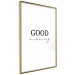 Wall Poster Good Morning - Positive Minimalist Sentence on a White Background 146175 additionalThumb 6