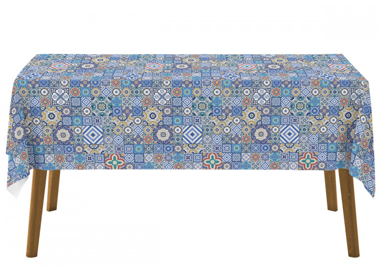 Tablecloth Blue connections - a motif inspired by patchwork ceramics 147275 additionalImage 4