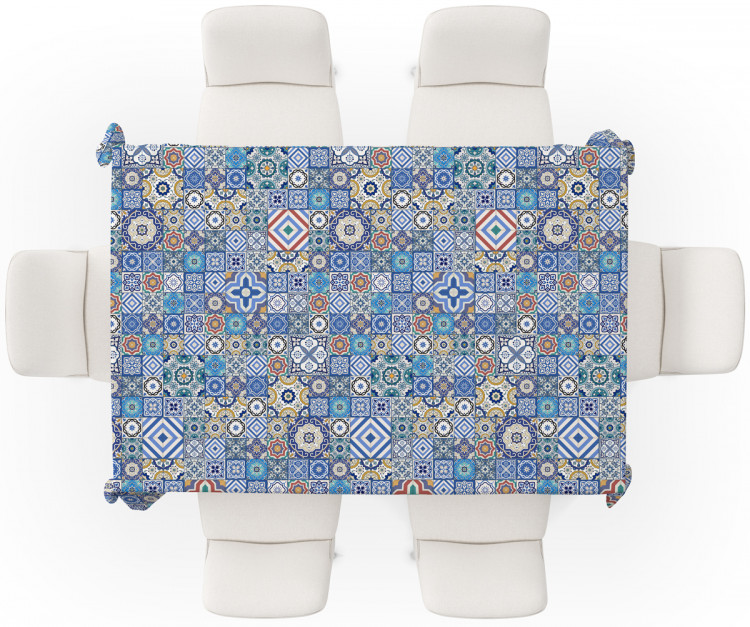 Tablecloth Blue connections - a motif inspired by patchwork ceramics 147275 additionalImage 3
