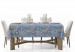Tablecloth Blue connections - a motif inspired by patchwork ceramics 147275 additionalThumb 2