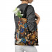 Shopping Bag Birdy paradise - pattern with multicoloured flowers on dark background 147575 additionalThumb 3