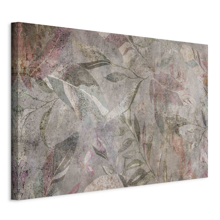Large canvas print The Colors of Venetian Frescoes - A Plant Composition on a Brown Background [Large Format] 151175 additionalImage 2