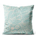 Decorative Velor Pillow Turquoise Pattern - Abstract Composition With Organic Shapes 151375