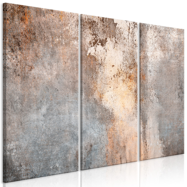 Canvas Art Print Worn Rust - Abstract Textures in Sepia and Gray Colors 151775 additionalImage 2