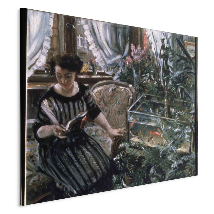 Art Reproduction A Woman Reading near a Goldfish Tank 156375 additionalImage 2