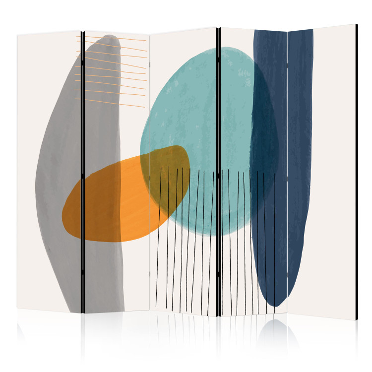 Room Divider Simple Abstract - Minimalist Composition in Vivid Colors II [Room Dividers] 159575