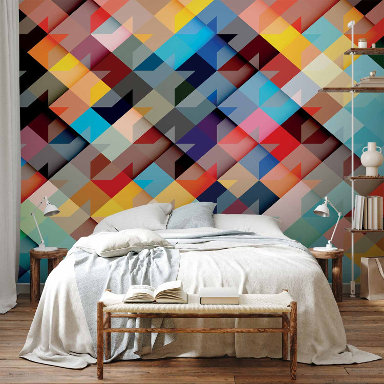 Photo Wallpaper Colour Patchwork 62275 additionalImage 2