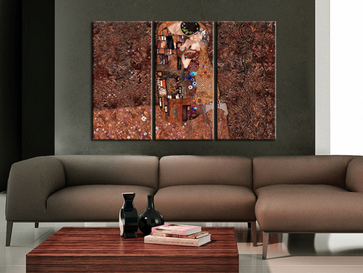 Canvas Art Print Klimt inspiration - The Color of Love 64575 additionalImage 3