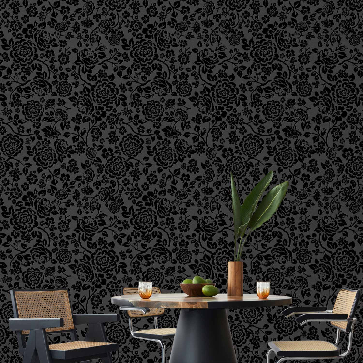 Modern Wallpaper Onyx roses 89275 additionalImage 5