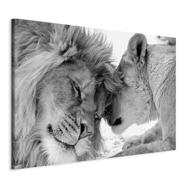 Canvas Print Lion's Love 97575 additionalImage 2