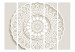 Room Separator Mandala 3D II - white patterned mandala with 3D effect ornaments 98575 additionalThumb 3