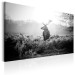 Canvas Art Print Black and White Deer 105785 additionalThumb 2