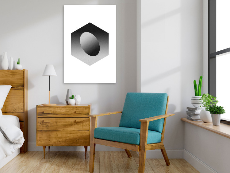 Canvas Print Egg in a Hexagon (1 Part) Vertical 116585 additionalImage 3
