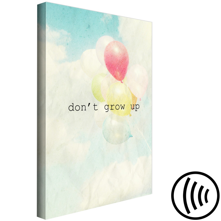 Canvas Print Don't Grow Up (1 Part) Vertical 116985 additionalImage 6