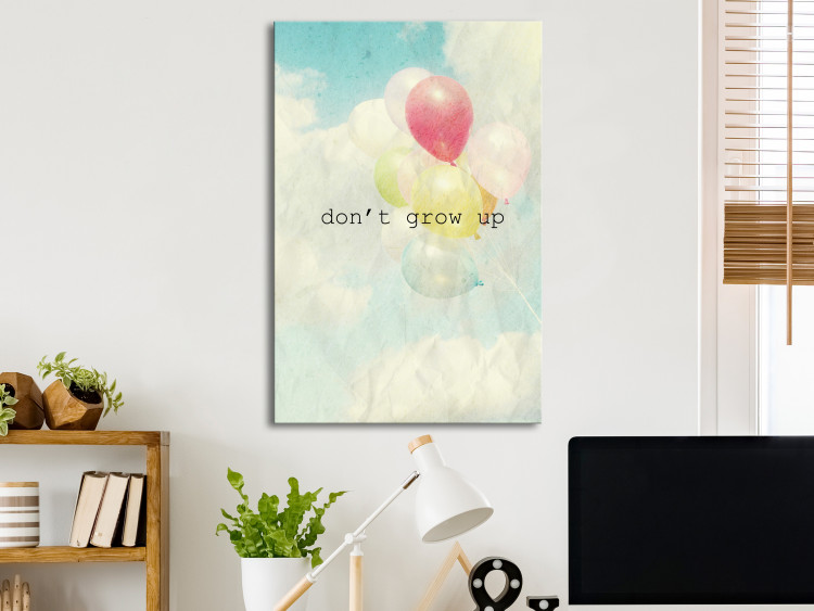 Canvas Print Don't Grow Up (1 Part) Vertical 116985 additionalImage 3