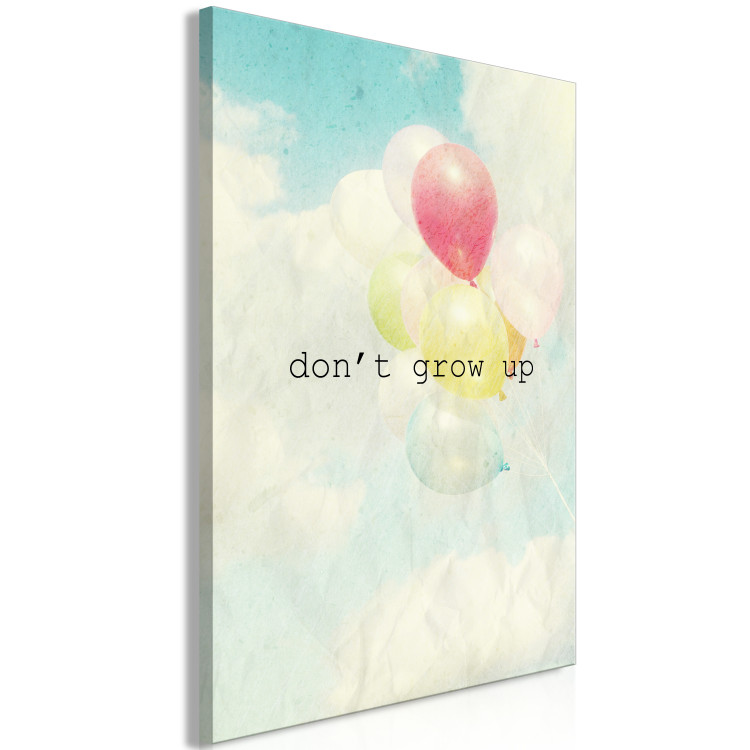 Canvas Print Don't Grow Up (1 Part) Vertical 116985 additionalImage 2