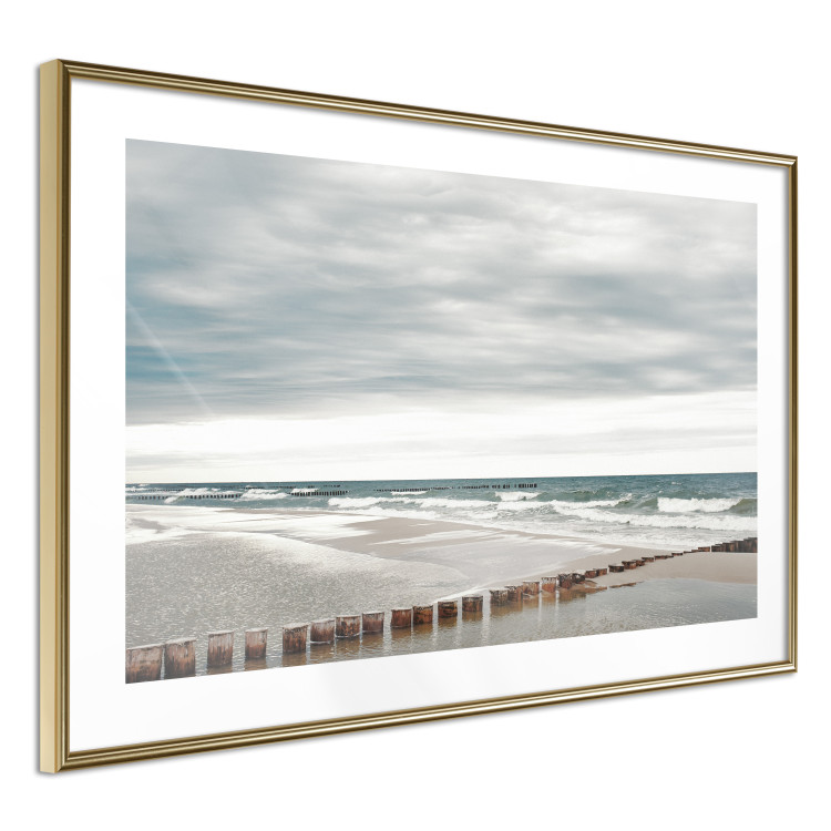Wall Poster Baltic Sea - Scandinavian beach landscape with turbulent waves 117285 additionalImage 6
