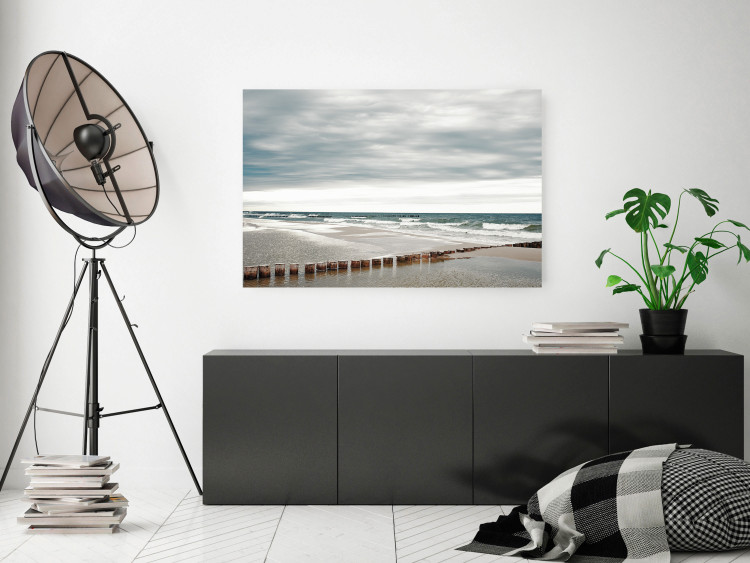 Wall Poster Baltic Sea - Scandinavian beach landscape with turbulent waves 117285 additionalImage 17