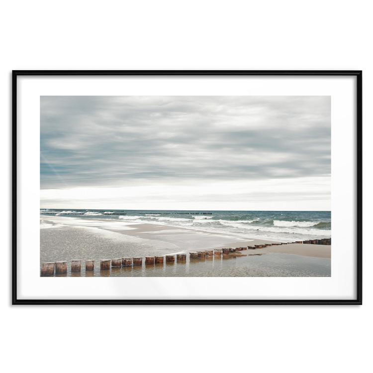 Wall Poster Baltic Sea - Scandinavian beach landscape with turbulent waves 117285 additionalImage 15