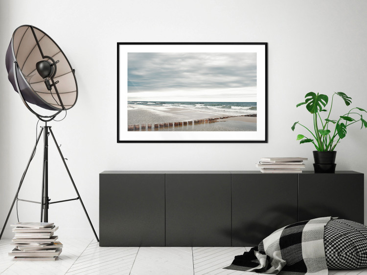 Wall Poster Baltic Sea - Scandinavian beach landscape with turbulent waves 117285 additionalImage 4