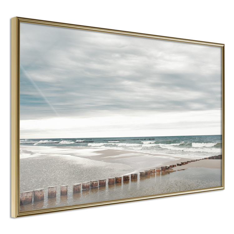 Wall Poster Baltic Sea - Scandinavian beach landscape with turbulent waves 117285 additionalImage 12