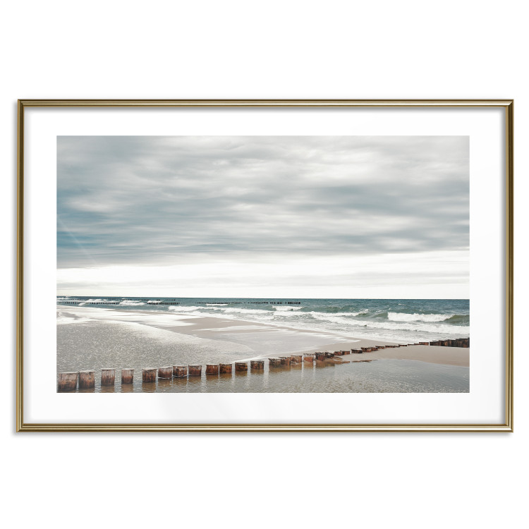 Wall Poster Baltic Sea - Scandinavian beach landscape with turbulent waves 117285 additionalImage 14