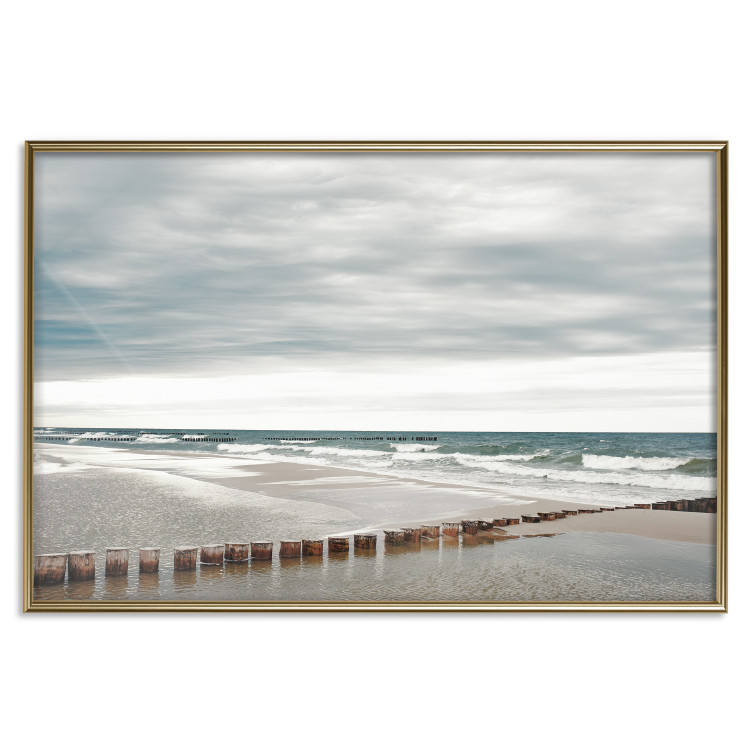Wall Poster Baltic Sea - Scandinavian beach landscape with turbulent waves 117285 additionalImage 16