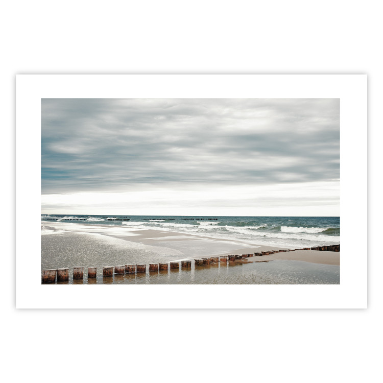 Wall Poster Baltic Sea - Scandinavian beach landscape with turbulent waves 117285 additionalImage 19