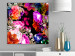 Canvas Art Print Peonies in Colorful Frame (1-part) - Garden Full of Floral Beauty 117985 additionalThumb 3