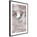 Wall Poster Love in Flight - composition with a white bird on an irregular background 118785 additionalThumb 11