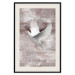 Wall Poster Love in Flight - composition with a white bird on an irregular background 118785 additionalThumb 18
