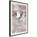 Wall Poster Love in Flight - composition with a white bird on an irregular background 118785 additionalThumb 3
