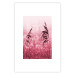 Wall Poster Ruby Spikes - simple composition with field plants in pink tones 119185 additionalThumb 18