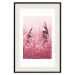Wall Poster Ruby Spikes - simple composition with field plants in pink tones 119185 additionalThumb 24