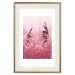 Wall Poster Ruby Spikes - simple composition with field plants in pink tones 119185 additionalThumb 23
